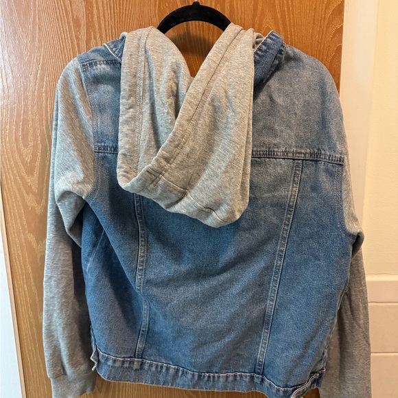 Denim and Gray Jean Jacket - Picture 2 of 3